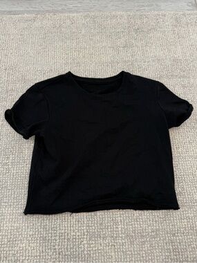 Alphalete Black Crop Tee